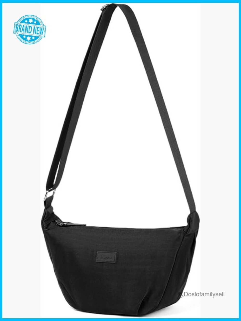 Small Sling Crossbody Bag Adjustable Nylon Shoulder Bag for Travel